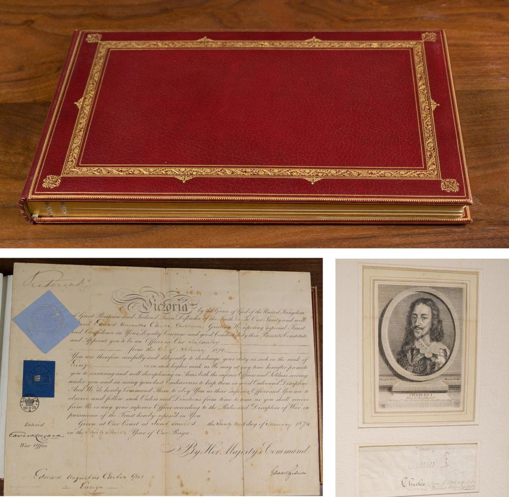 Appraisal: ALBUM OF BRITISH ROYAL AUTOGRAPHS Autographs include Charles I Charles