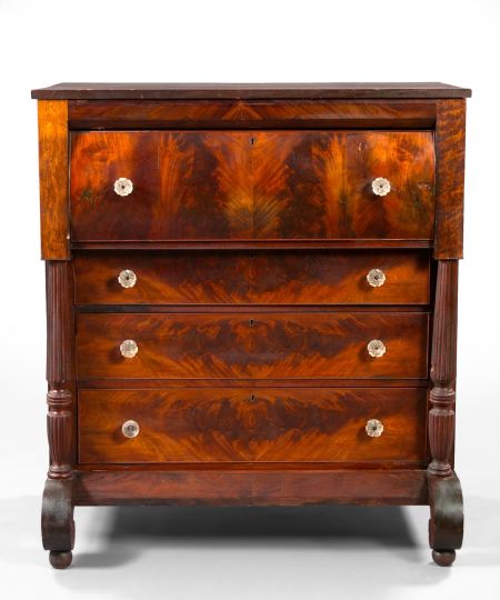 Appraisal: American Late Classical Mahogany Butler's Chest third quarter th century