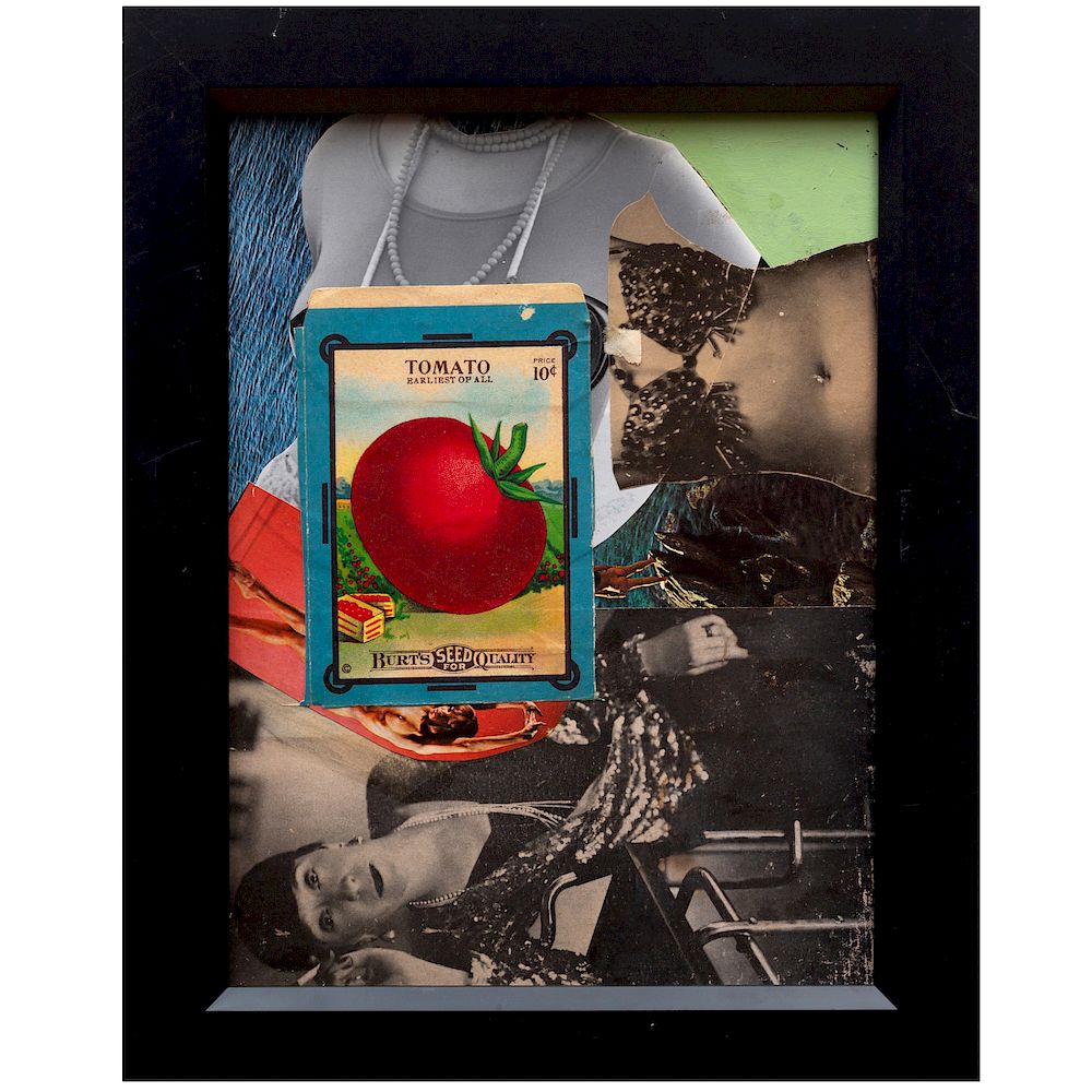 Appraisal: Jack Roth - Tomato Collage on board c with the