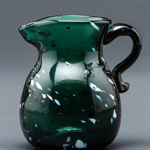 Appraisal: A New York Blown-Glass Pitcher in Green American Circa -