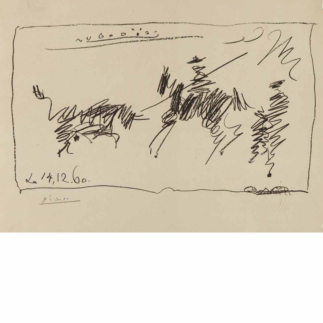 Appraisal: Pablo Picasso TOREROS B Lithograph signed in pencil numbered from