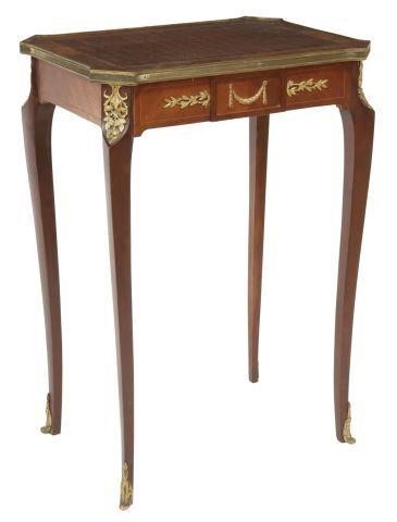 Appraisal: French Louis XVI style mahogany side table early th c