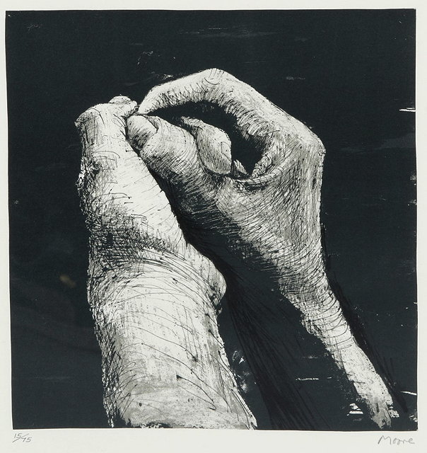 Appraisal: Henry Moore British - Hands II signed and numbered in