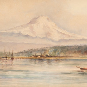 Appraisal: Francis E Crandall American - Harbor View of Mt Rainier