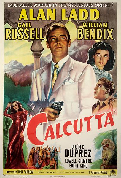 Appraisal: Calcutta Paramount one-sheet condition A- linen-backed x in