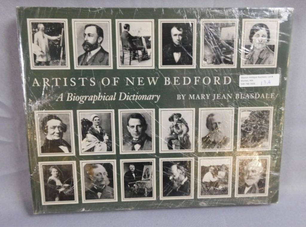 Appraisal: ARTISTS OF NEW BEDFORD BOOK BY MARY JEANBlasdale Biographical dictionary