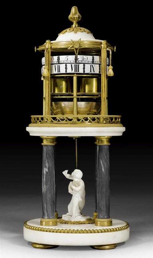 Appraisal: MANTEL CLOCK LE TEMPLE D'AMOUR Louis XVI Paris circa White