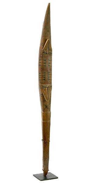 Appraisal: A Santa Cruz Islands ceremonial staff Solomon Islands length in