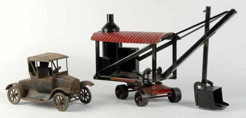 Appraisal: Lot of Pressed Steel Buddy L Vehicle Toys Description American