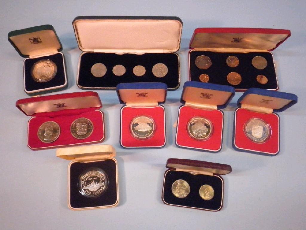 Appraisal: Guernsey first decimal coins cased set four commemorative proof crowns