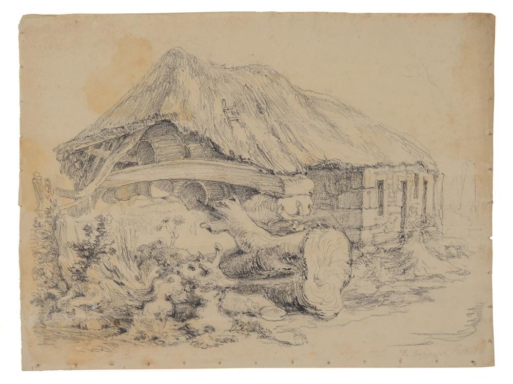 Appraisal: DRAWING ATTRIBUTED TO J M W TURNER FROM THE ESTATE