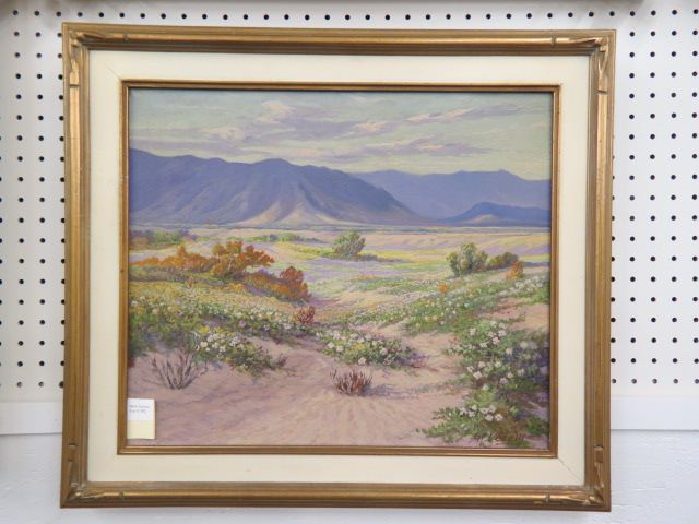 Appraisal: Godfrey Francis Vesely Oil Westernlandscape well listed artist - image