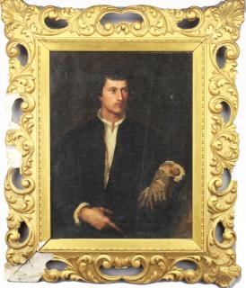 Appraisal: th C After Titian Man with a Glove th C