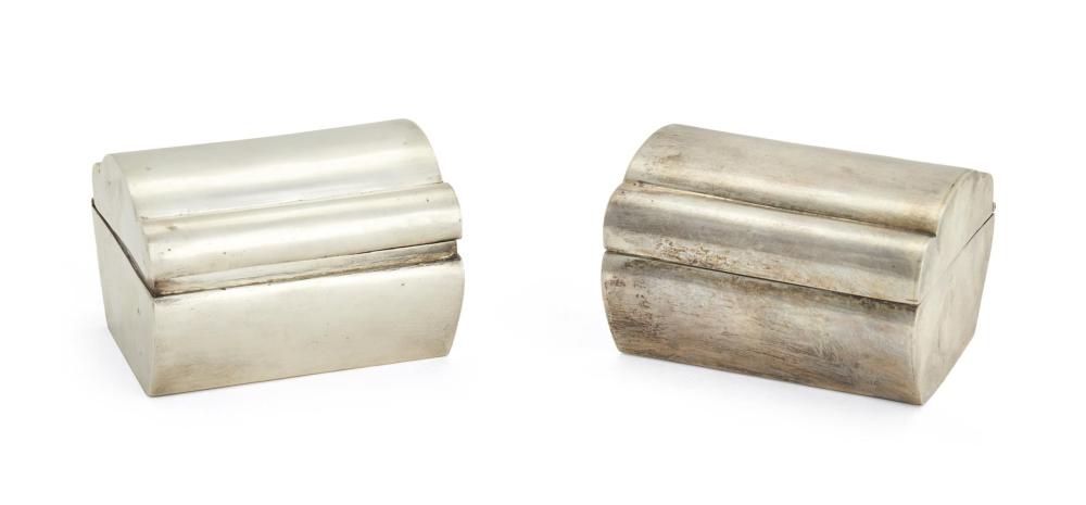 Appraisal: Two William Spratling sterling silver boxes - First Design Period