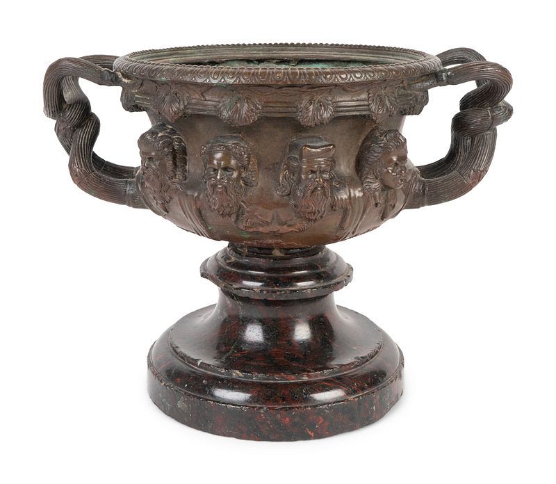 Appraisal: A Grand Tour Bronze of the Warwick Vase Height x