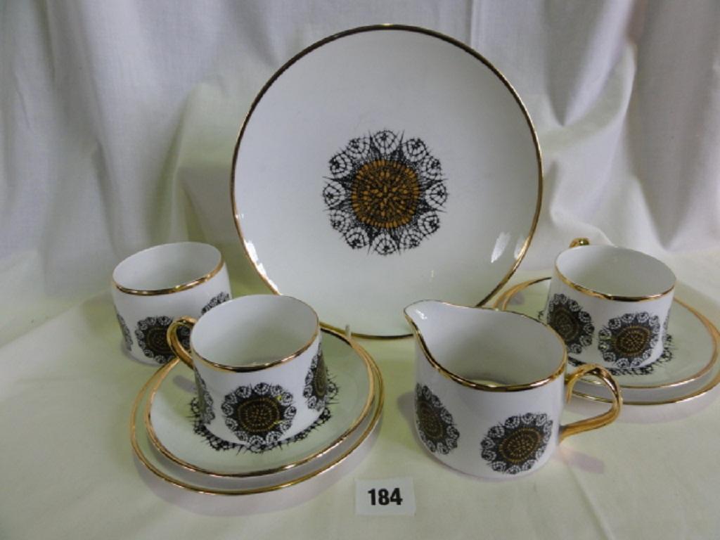 Appraisal: A set of Shelley bone china coffee wares decorated with