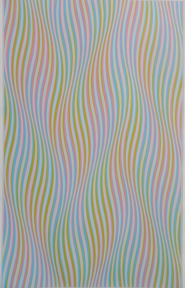 Appraisal: Bridget Riley screenprint Bridget Riley British - - ''Elapse''- screenprint