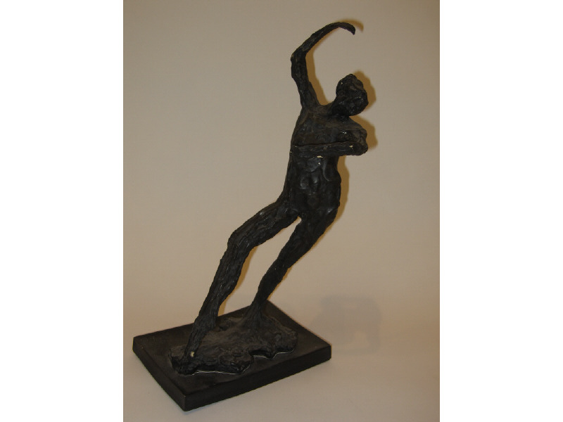 Appraisal: DANCER A PLASTER STUDY signed with monogram and copyright symbol