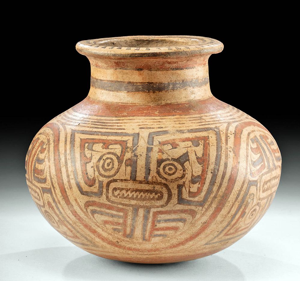 Appraisal: Fine Cocle Polychrome Olla Pre-Columbian Central America Panama Gran Cocle