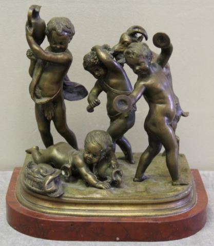 Appraisal: After CLODION Figural Grouping of Children From a White Plains