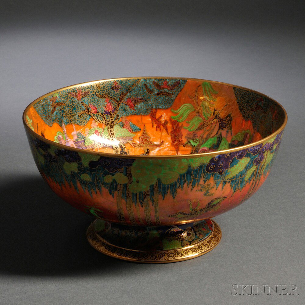 Appraisal: Wedgwood Fairyland Lustre Punch Bowl England c pattern Z with