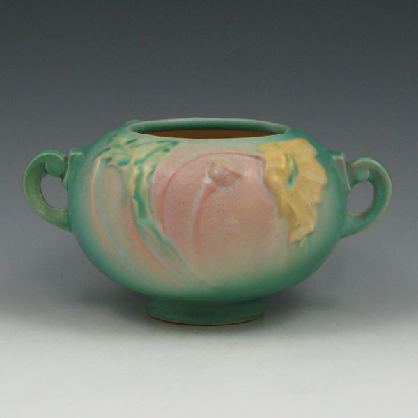 Appraisal: Roseville Poppy rose bowl in pink and green Marked Roseville