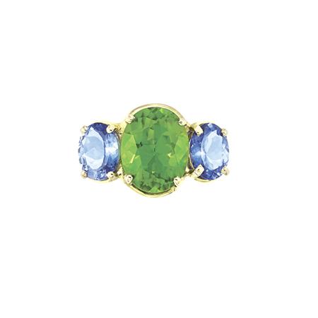 Appraisal: Gold Peridot and Tanzanite Ring Estimate -