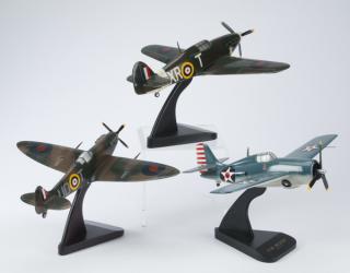 Appraisal: Model World War II fighter planes incld an F Group