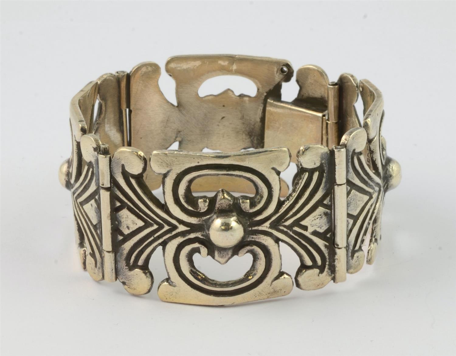 Appraisal: Mexican sterling bracelet - long