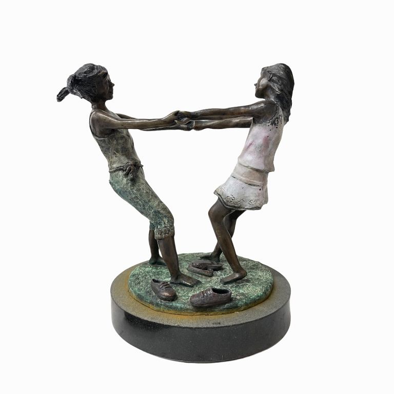 Appraisal: Donna Hunter Best Friends Forever Bronze Donna Hunter Best Friends