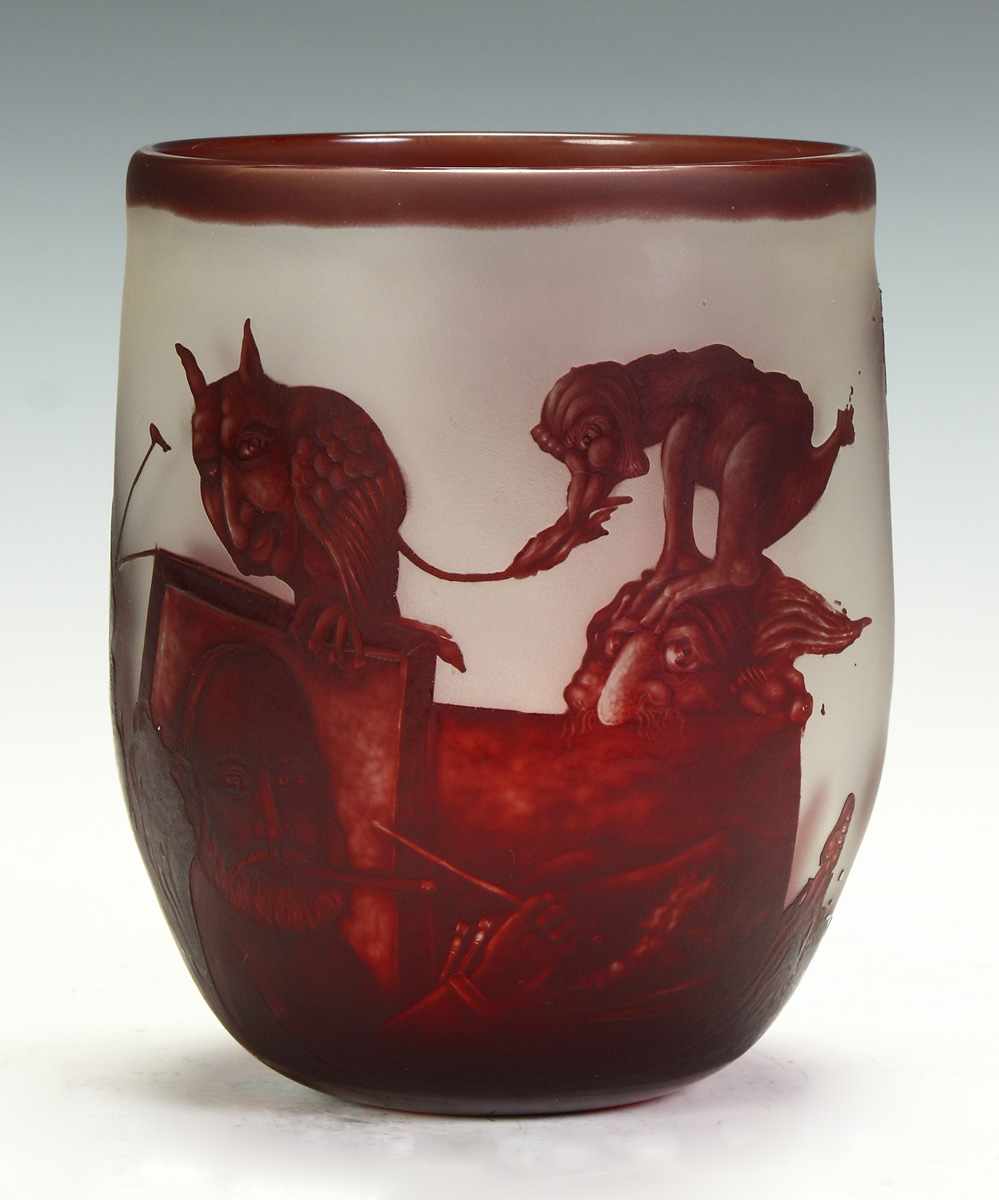 Appraisal: Christian Schmidt Germany b Cameo Vase Sgn ''For Tom -