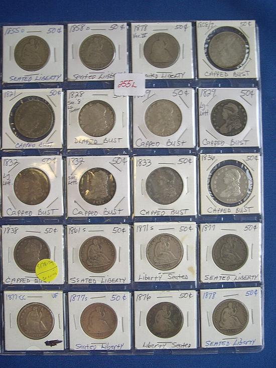 Appraisal: Lot of Capped Bust c and Seated Liberty c dates