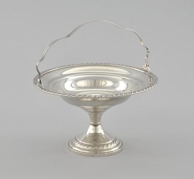 Appraisal: A Weighted Sterling Silver Pedestal Dish With a hinged handle