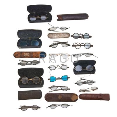 Appraisal: ASSORTED EYEGLASSES Eighteen pair in various sizes and shapes most