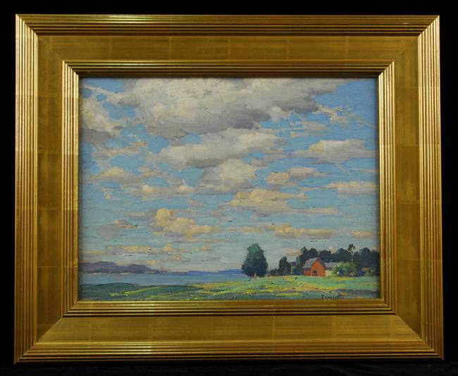 Appraisal: GUSTAVE CIMIOTTI American - LAKE CHAMPLAIN VERMONT oil on panel