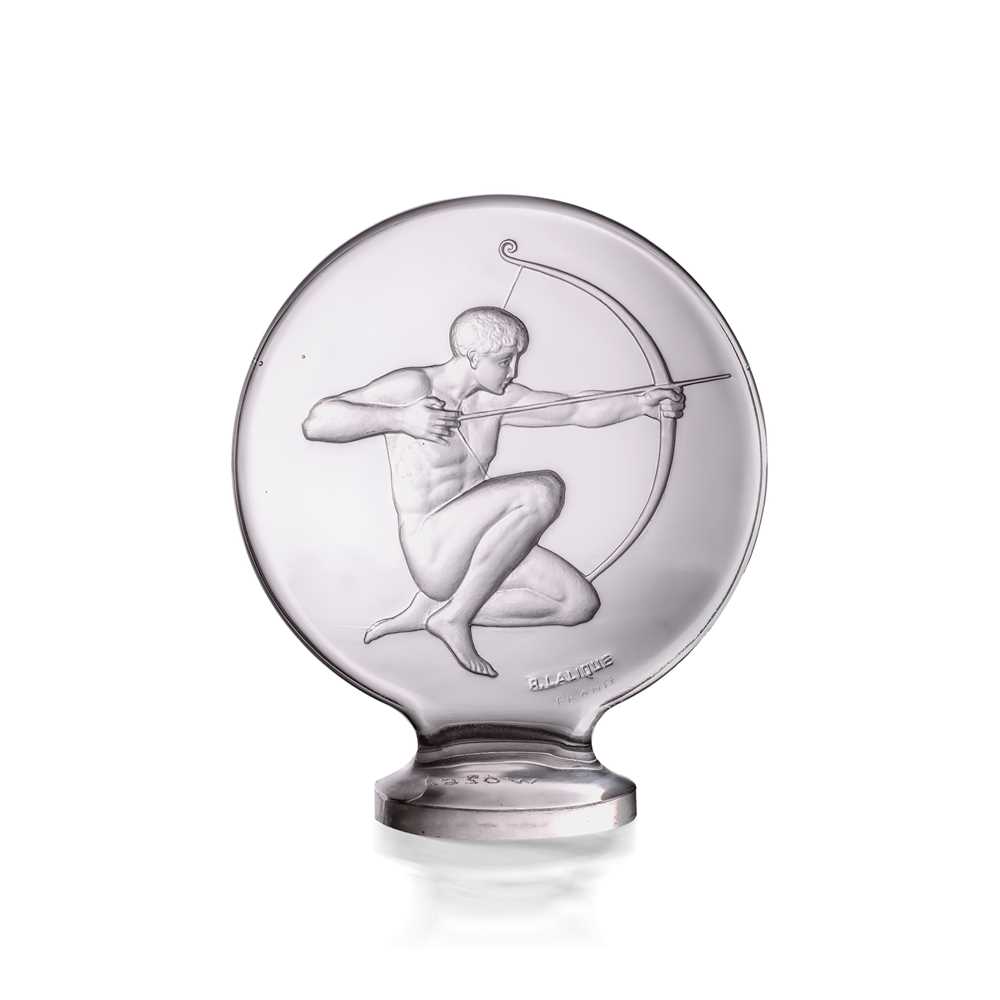 Appraisal: REN LALIQUE FRENCH - ARCHER CAR MASCOT NO designed clear