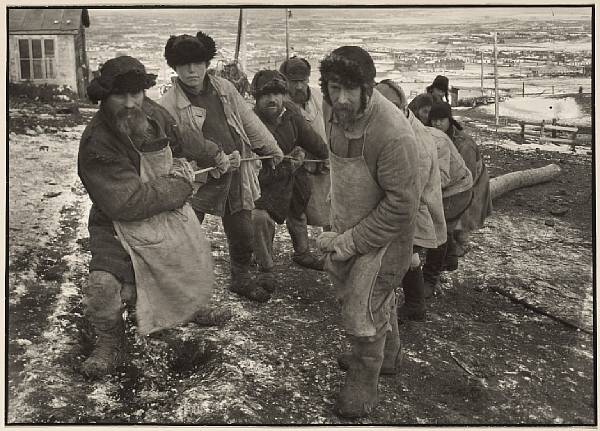 Appraisal: Margaret Bourke-White American - Soviet Workers USSR - Warm-toned gelatin