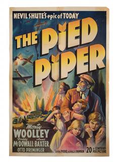 Appraisal: The Pied Piper th Century Fox One sheet x Drama