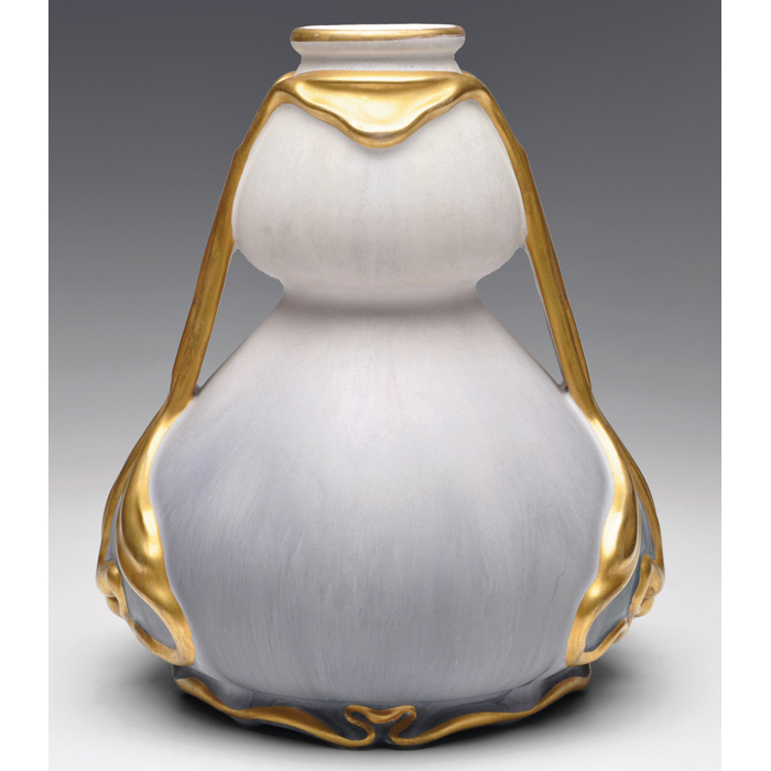 Appraisal: Royal Bonn vase double gourd shape under a matte glaze