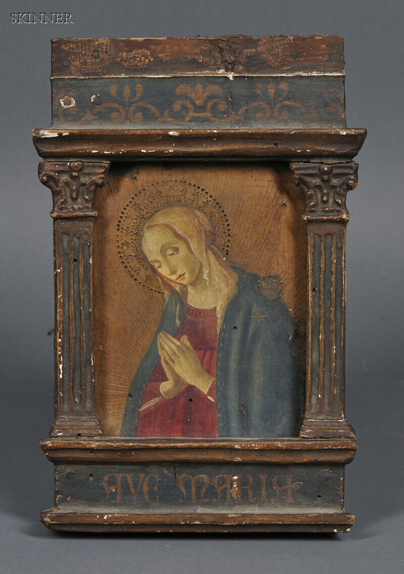 Appraisal: Italian School th Century Madonna in Prayer After Florentine School