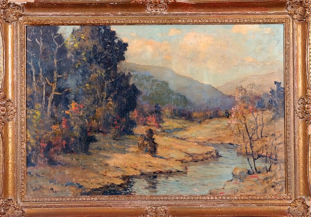 Appraisal: Vermont Hills oil on canvas x SLR C E Buckler