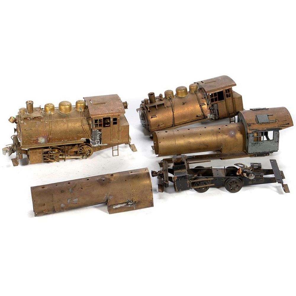 Appraisal: Brass O gauge locomotives in parts boilers and assorted parts