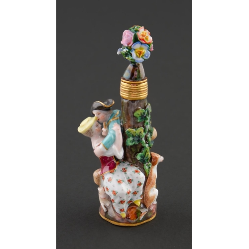 Appraisal: A Meissen scent bottle and stopper late th c in