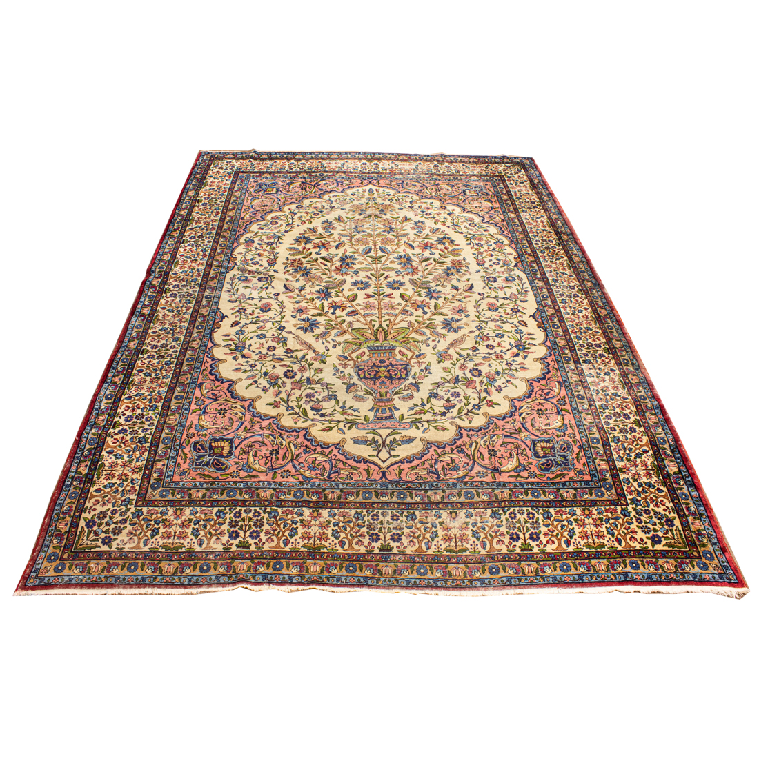 Appraisal: PERSIAN TABRIZ CARPET Persian Tabriz carpet ' x '