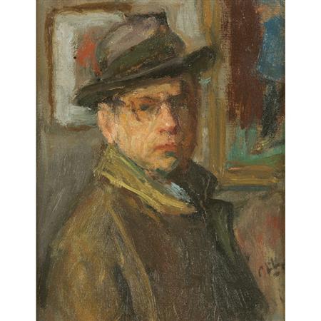 Appraisal: Robert Philipp American - Self Portrait Estimate -