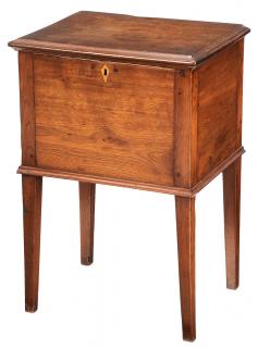 Appraisal: North Carolina Federal Walnut Sugar Chest attributed to Piedmont North