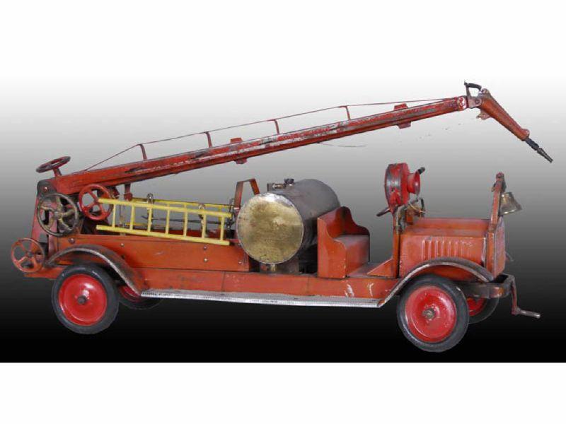 Appraisal: Pressed Steel Keystone Water Tower Fire Truck Toy Description ''