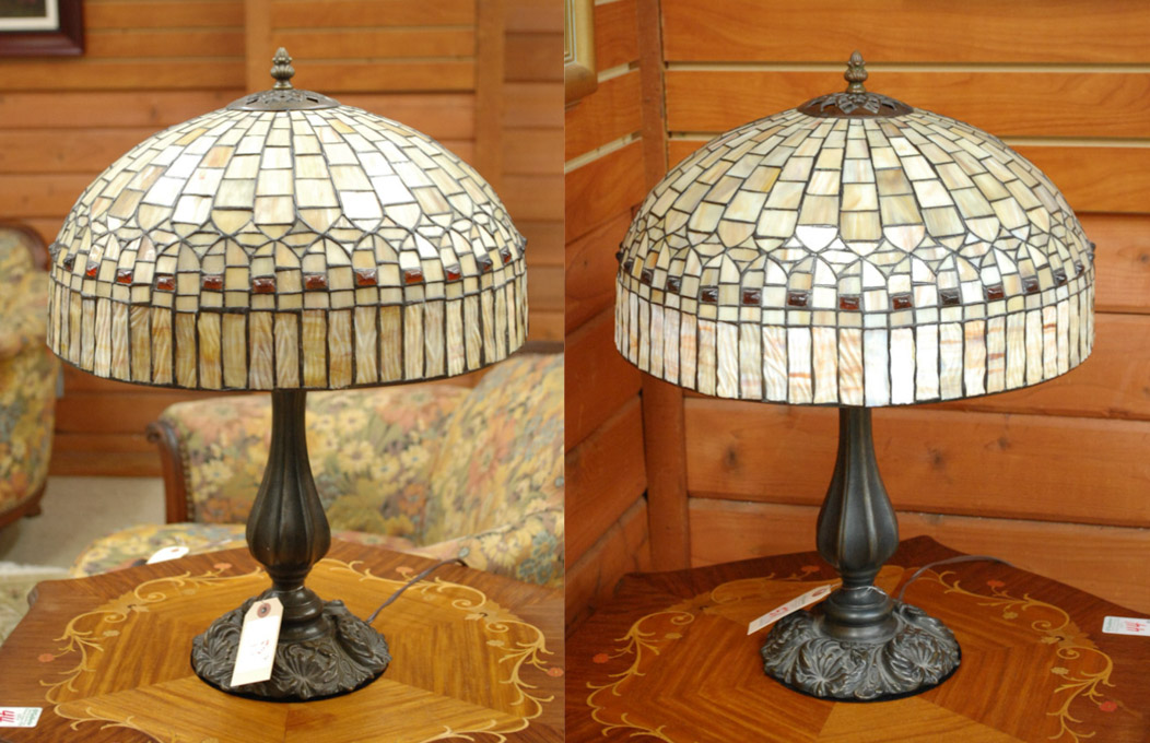 Appraisal: A PAIR OF TABLE LAMPS each featuring a Tiffany Studios