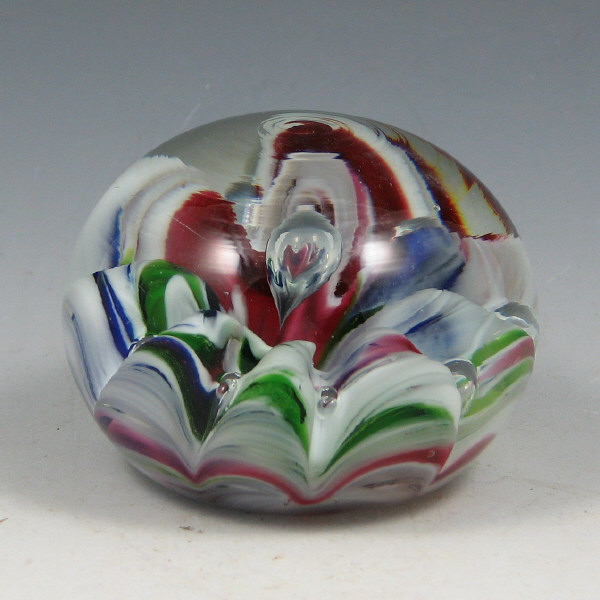 Appraisal: St Clair Joe Multi-Colored Paperweight Joe St Clair multi-colored paperweight