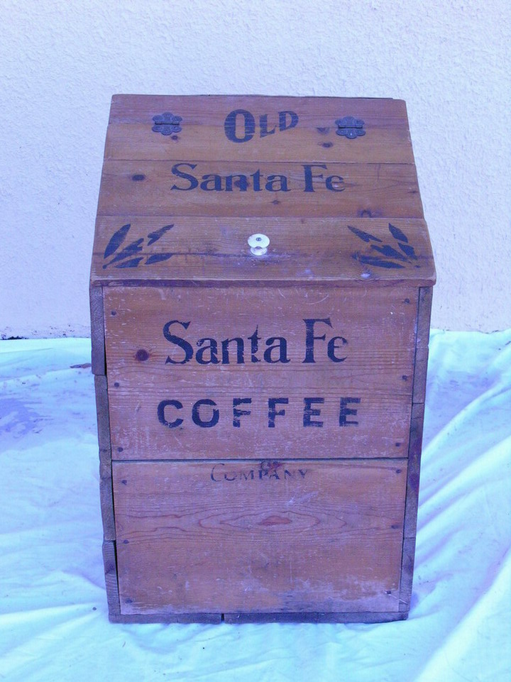 Appraisal: COUNTRY STORE SANTA FE COFFEE BIN This ben is in